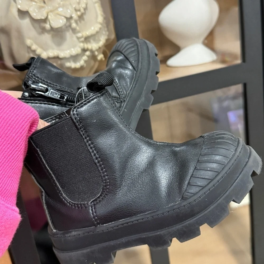 H&M kids chelsea boots doc marteens toddler baby girl ankle faux leather